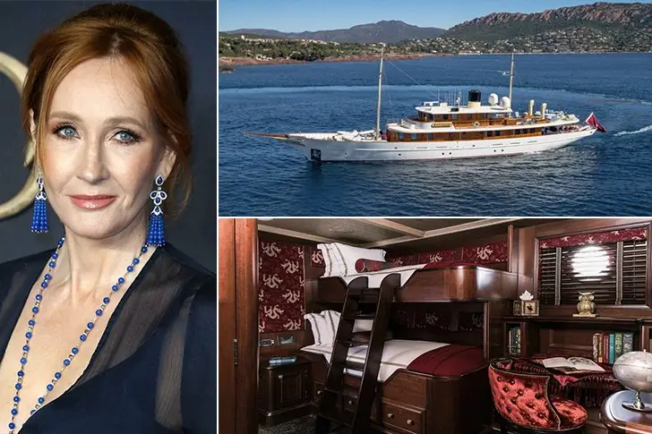 J.K. Rowling – Amphitrite Yacht, Estimated $28 Million