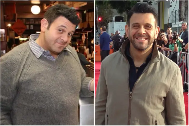 Adam Richman – 70 lbs –  Trained & Went Vegan