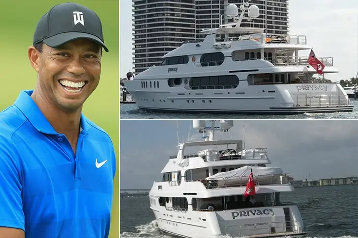 Tiger Woods – Privacy Yacht, Estimated $20 Million