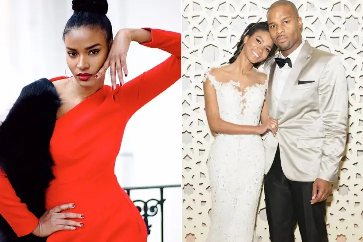 American Football Player Osi Umenyiora & Leila Lopes