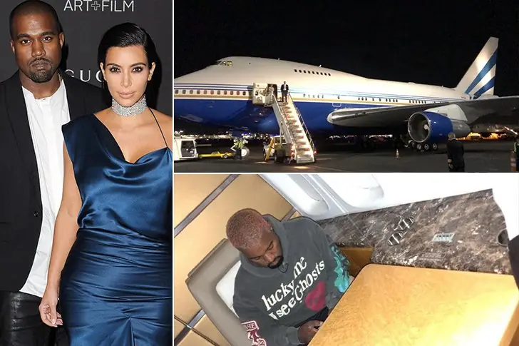 Kanye West & Kim Kardashian – Boeing 747 Jet, $153 Million