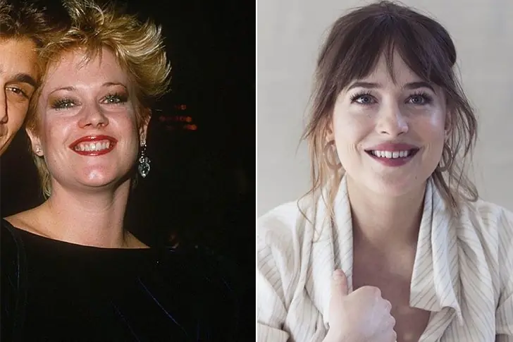 Melanie Griffith ($30 Million) & Dakota Johnson ($14 Million) At Age 25