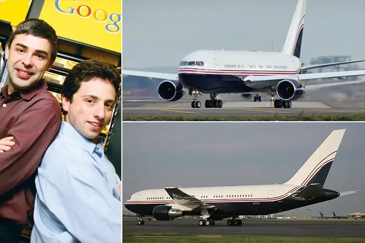 Larry Page & Sergey Brin – Boeing 767-200, Estimated $40 Million